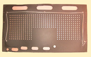 antenne tressée sur le carton